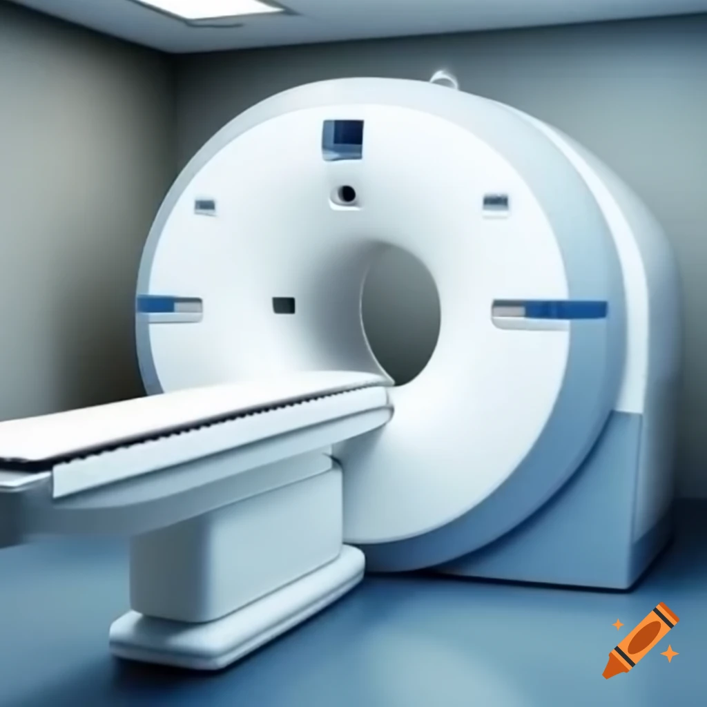 Broken CT scanner equipment