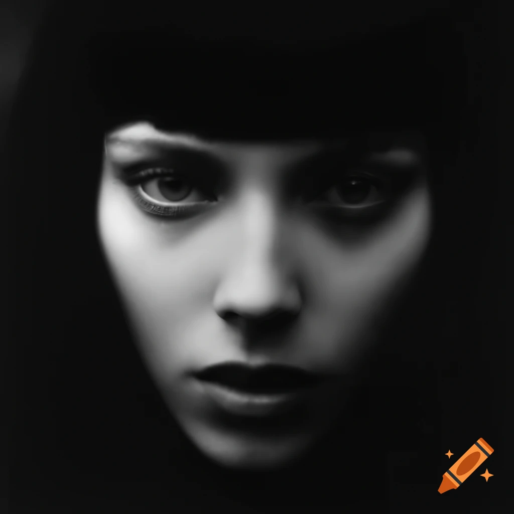 Dynamic abstract expressionistic black and white photo symbolizing life
