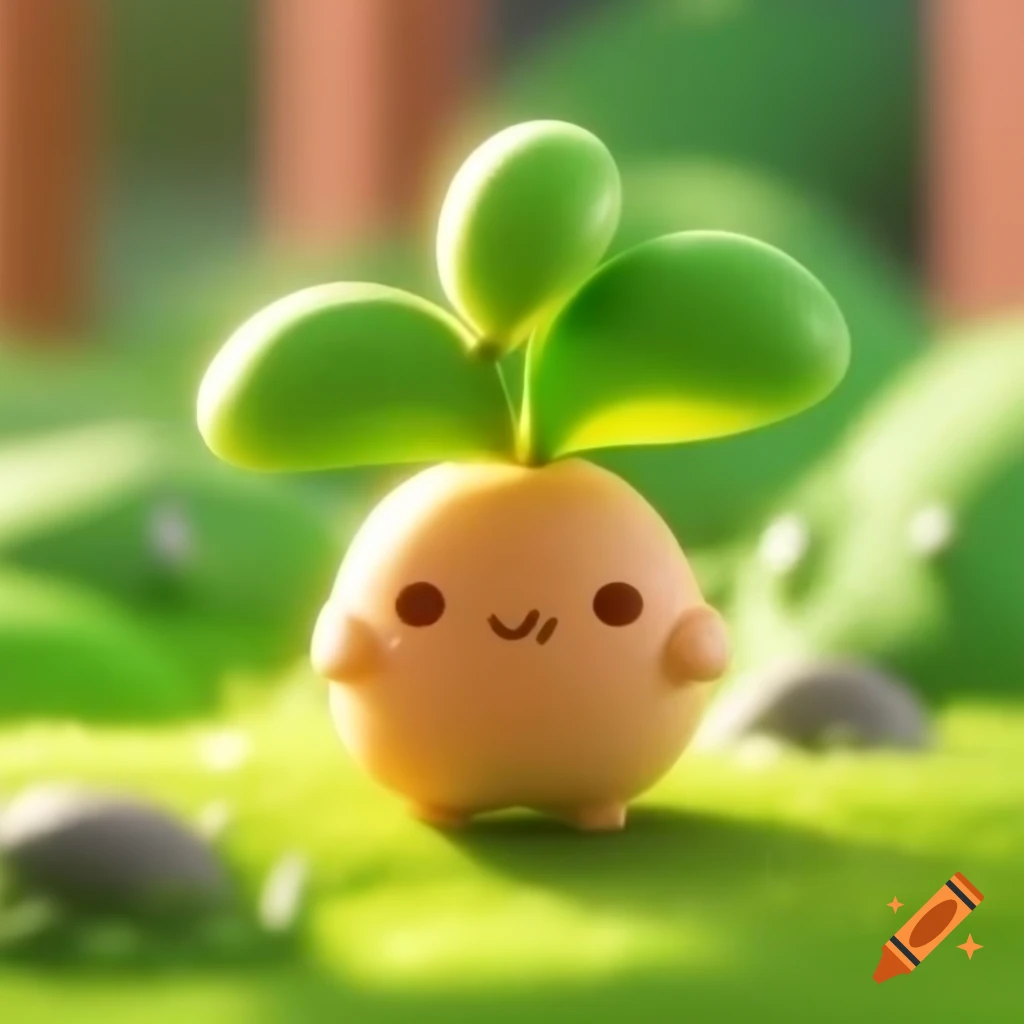 Strong character symbolizing nature with cute design