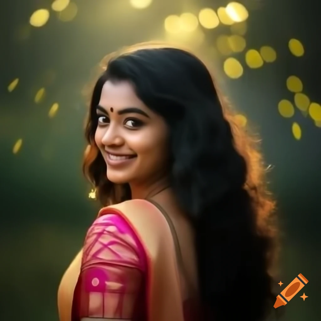 Award-winning photograph of Kerala woman in traditional saree during Onam celebration