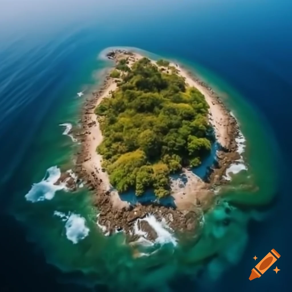 Island made of floating moss