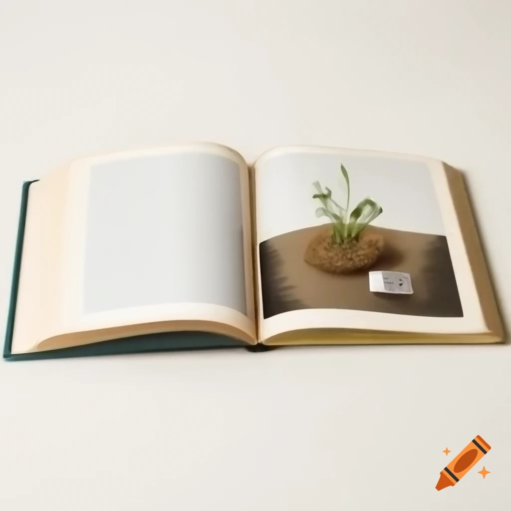 Open book with seeds planting illustration and 'new' label