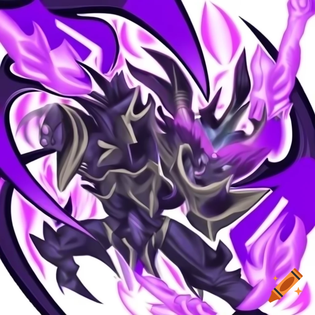 Detailed art of Thunder Horn stag beast from Yu-Gi-Oh with dynamic background