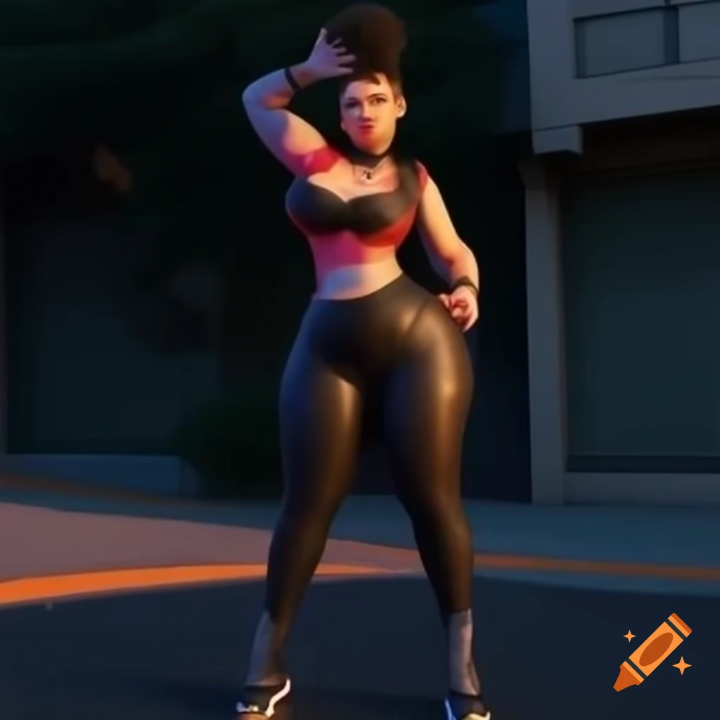Confident woman in edgy fashion outfit showcasing individuality