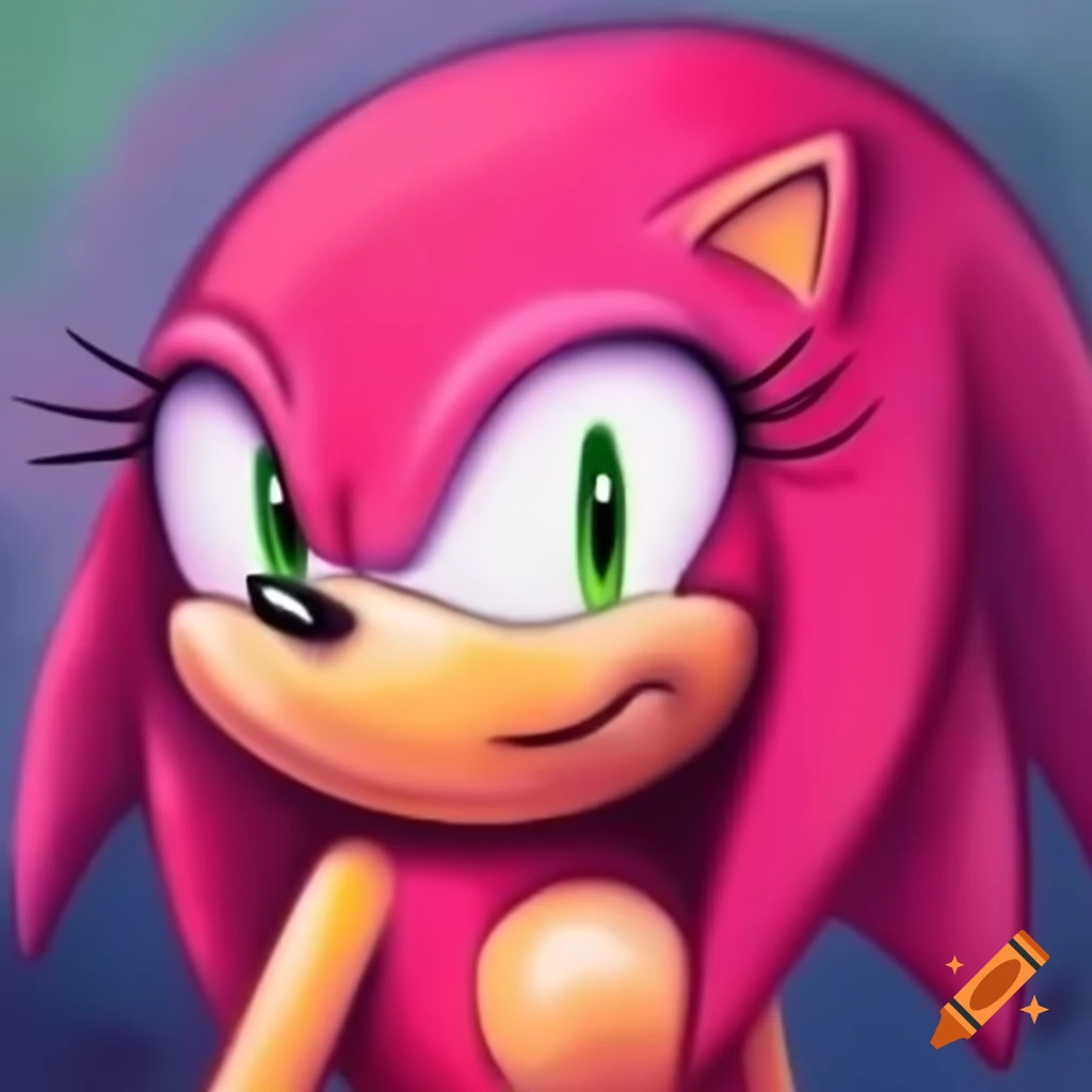 Stylized character from sonic boom wearing white tank top and black dog