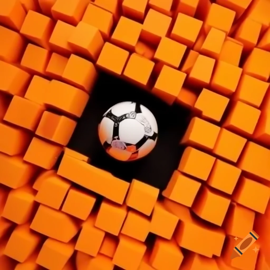 Mango orange background with black text 'FRAUDS' and soccer ball design