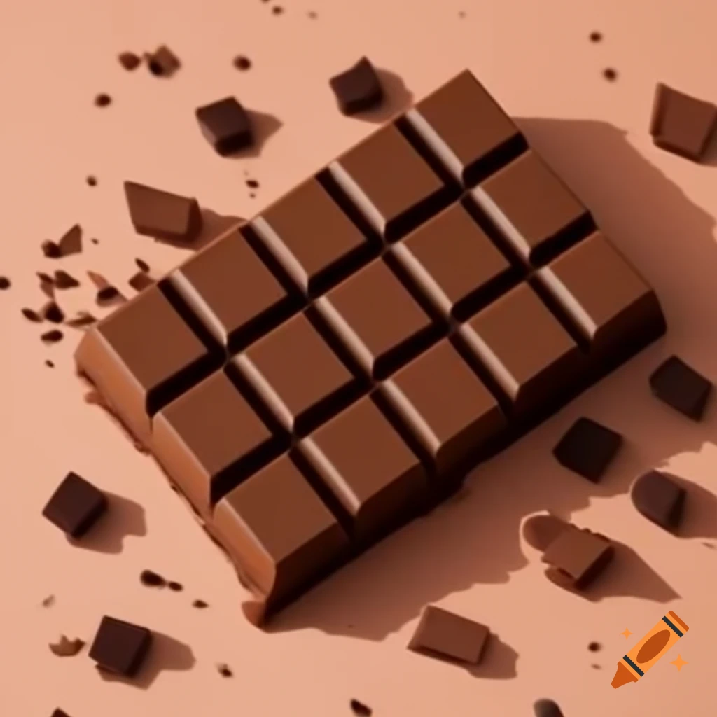 Poster design for Moofrees chocolate bars with branding elements