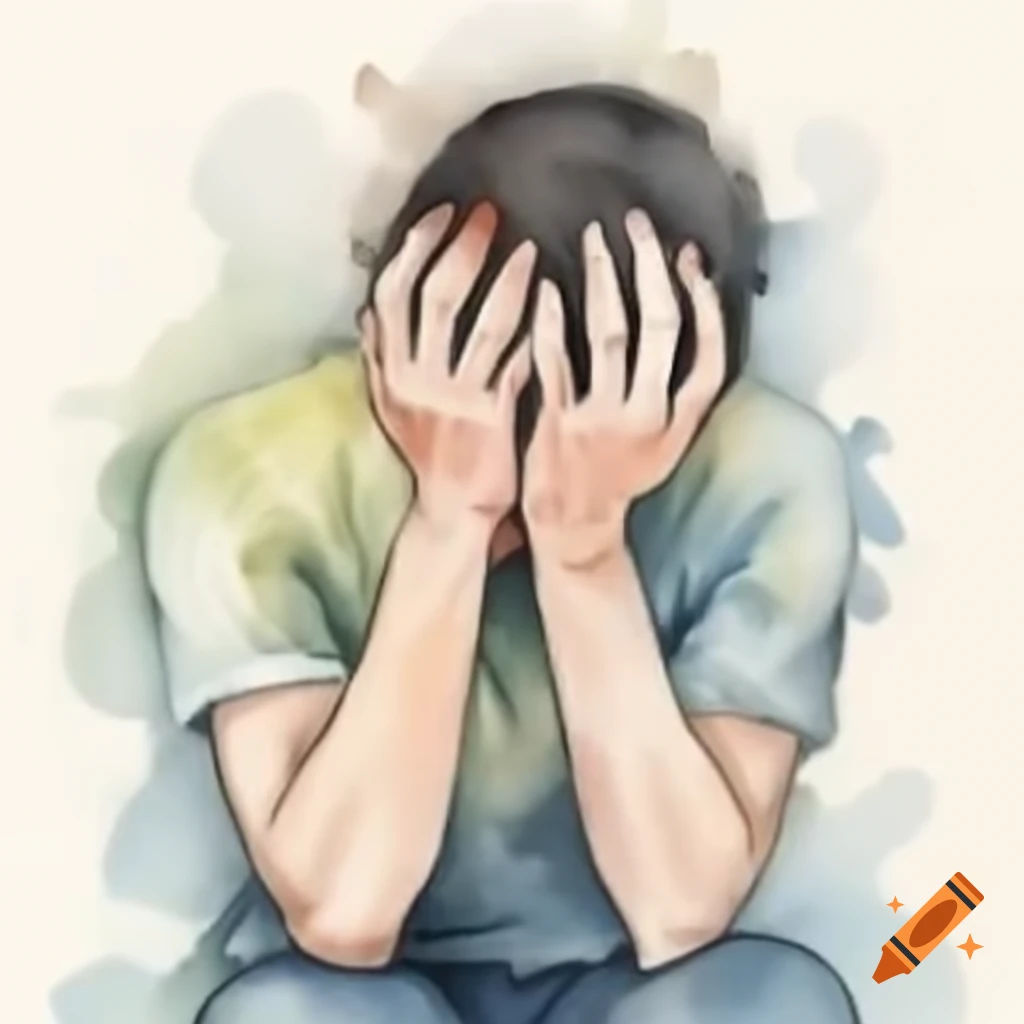 Emotional scene of a man being comforted while crying
