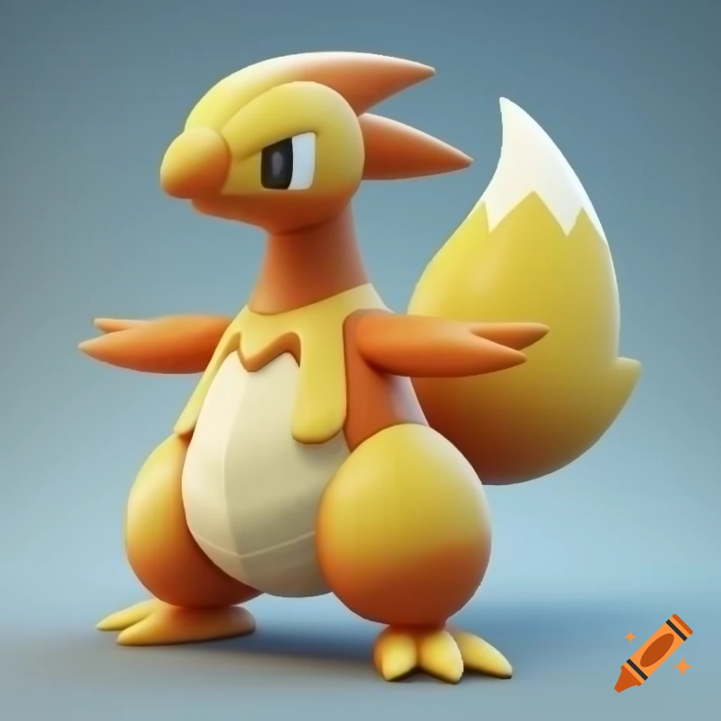 New 3D rendered design of legendary Pokemon