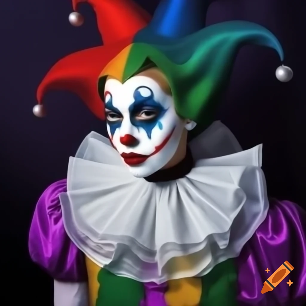 Lauren Boebert with harlequin face paint