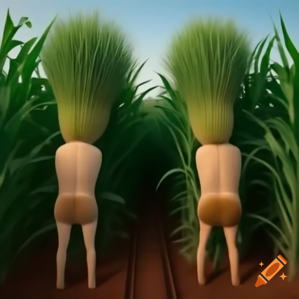 Leguminous plants with human face