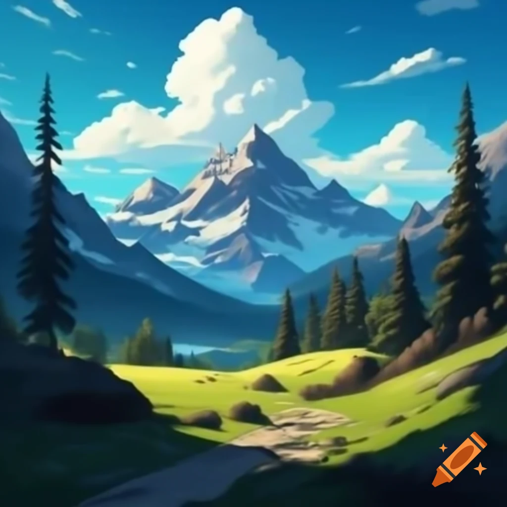 Beautiful mountain landscape showcasing natural scenery