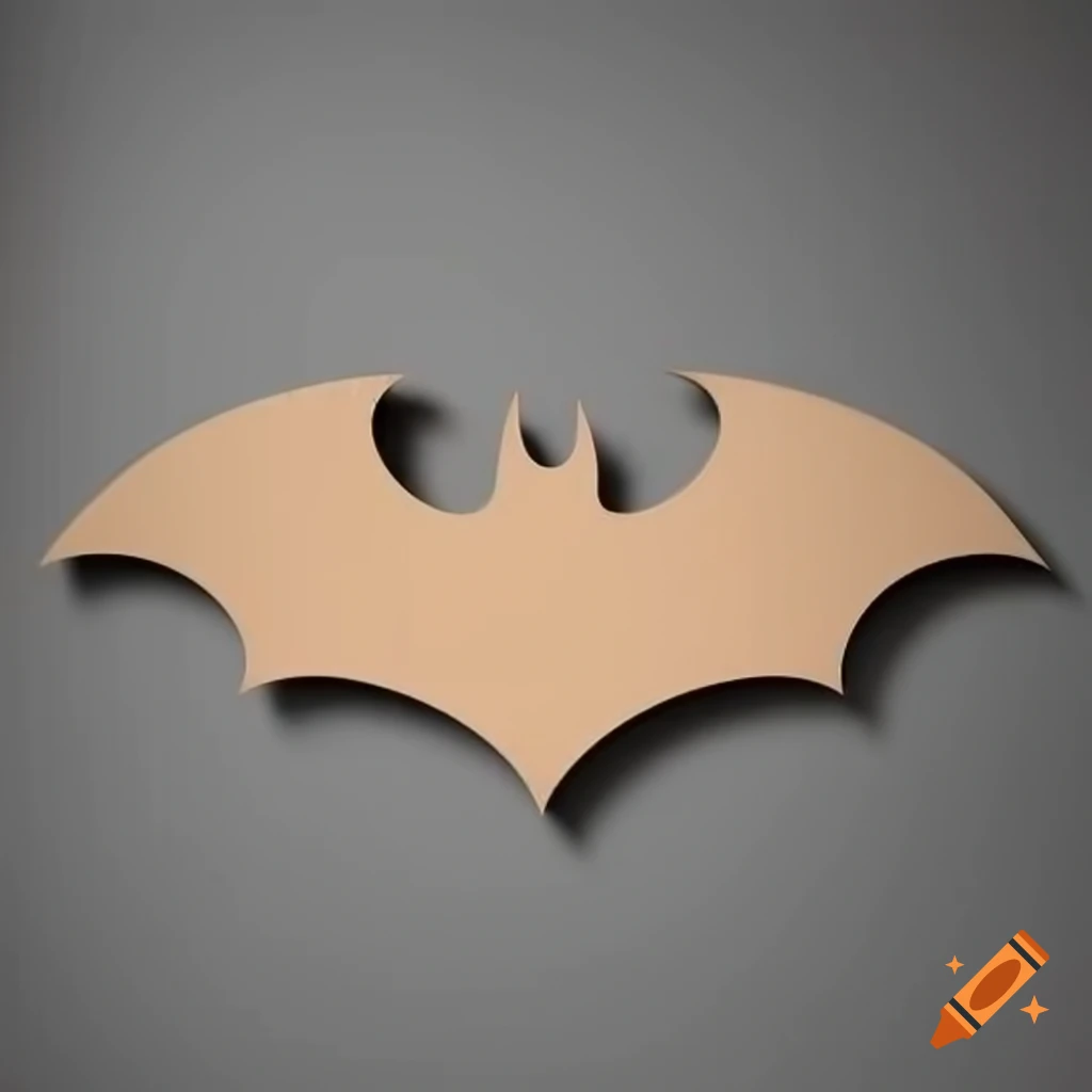 Large laser-cut multi-layer wooden wall hanging of a bat from frontal view