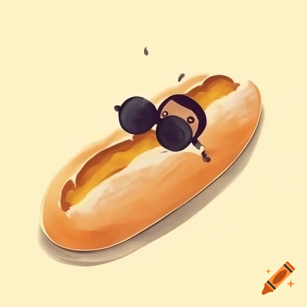 P Diddy illustrated as a breadstick