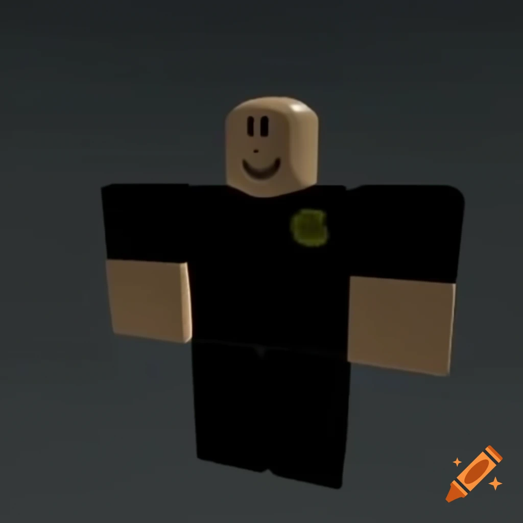 Roblox character on blue background on Craiyon