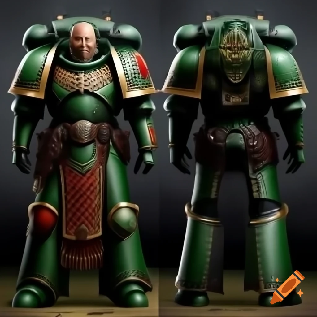 Mark X Space Marine power armor from Warhammer 40K universe