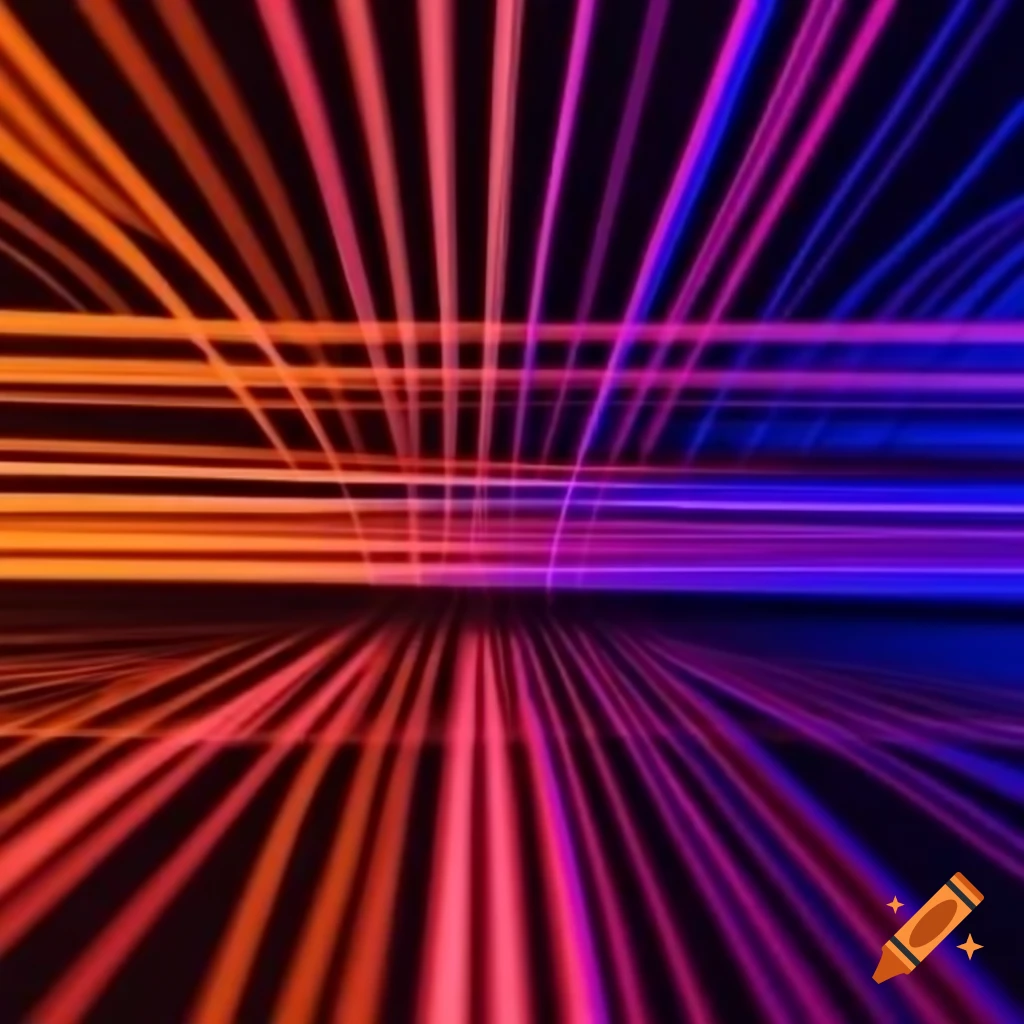 Colorful lines blending into each other, abstract design