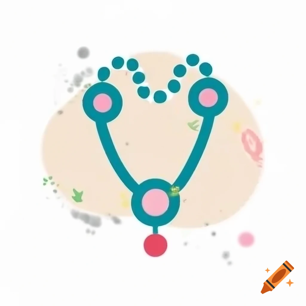 Colorful abstract jewelry necklace design