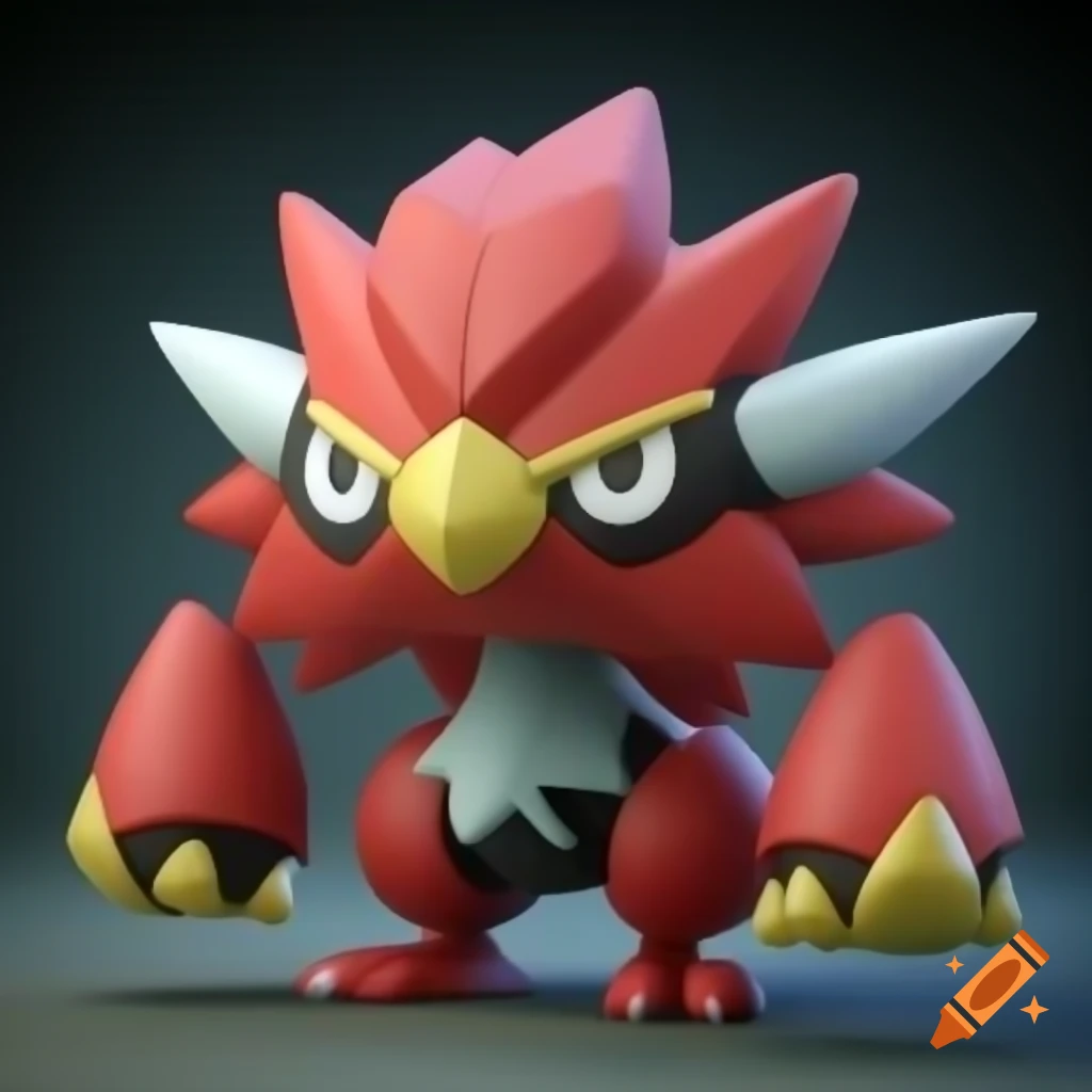 3D rendered design of legendary Pokemon