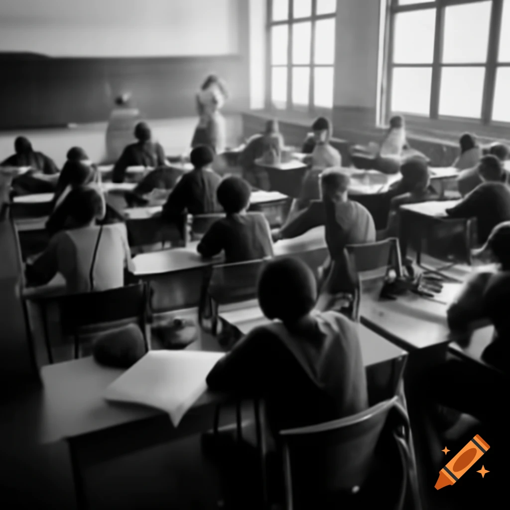 Crowded classroom filled with students studying technology