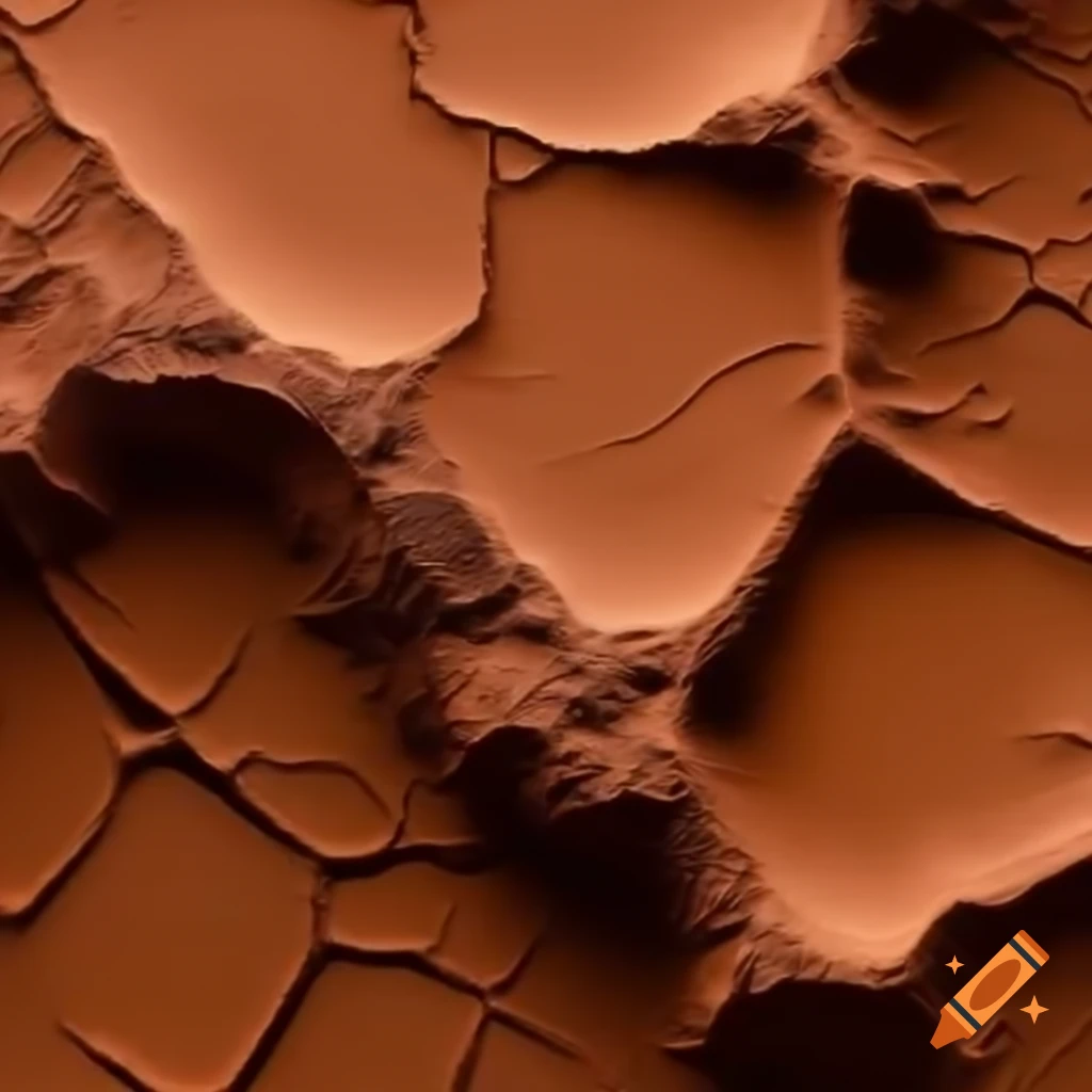 Textured earth-toned surface of natural mud showcasing details and variations