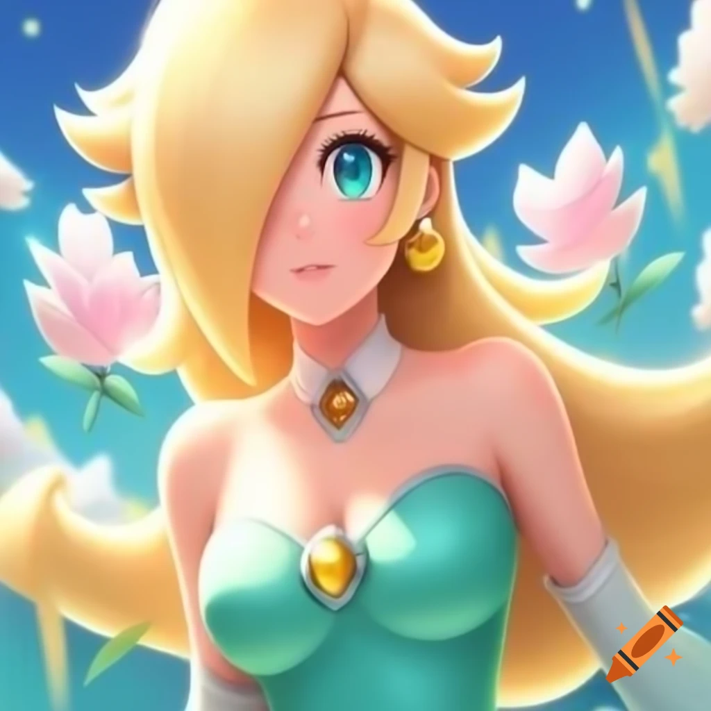 Rosalina and Peach from the Mario franchise
