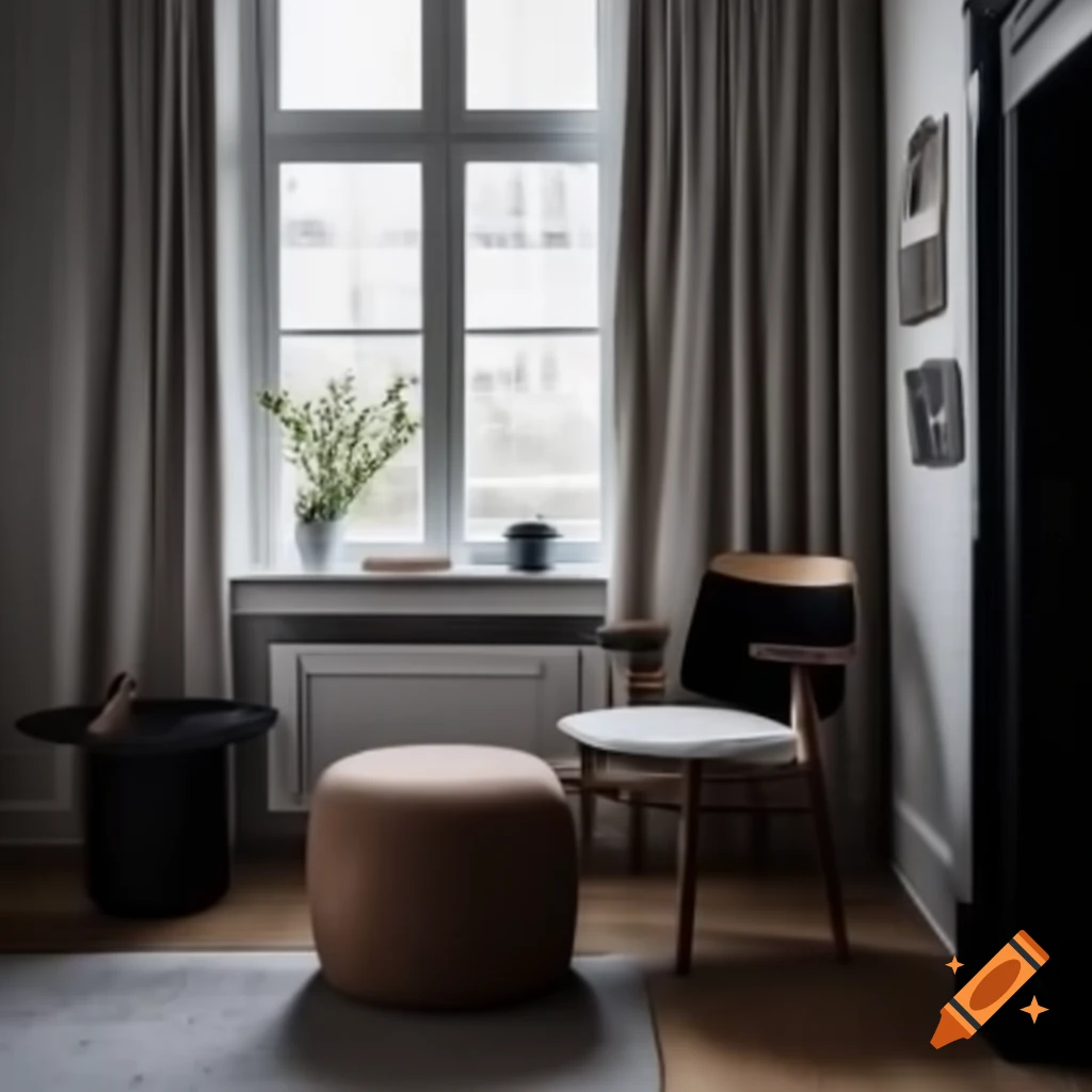 Scandinavian interior design featuring minimalist aesthetics