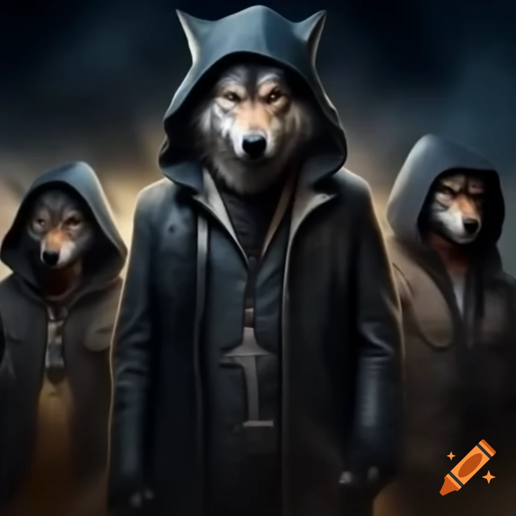 Powerwolf music group performing in wolf-themed costumes at concert