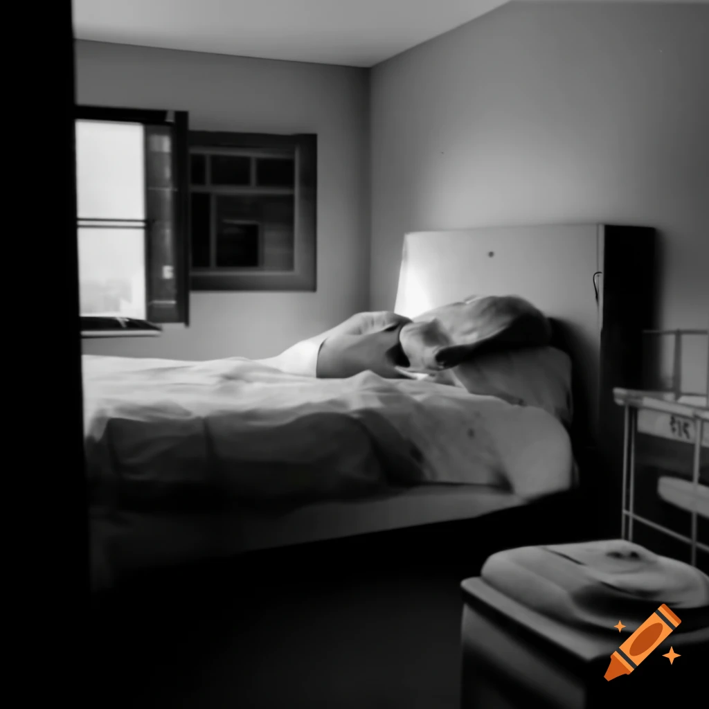 Ambiguous scene with an object missing under the bed upon waking up