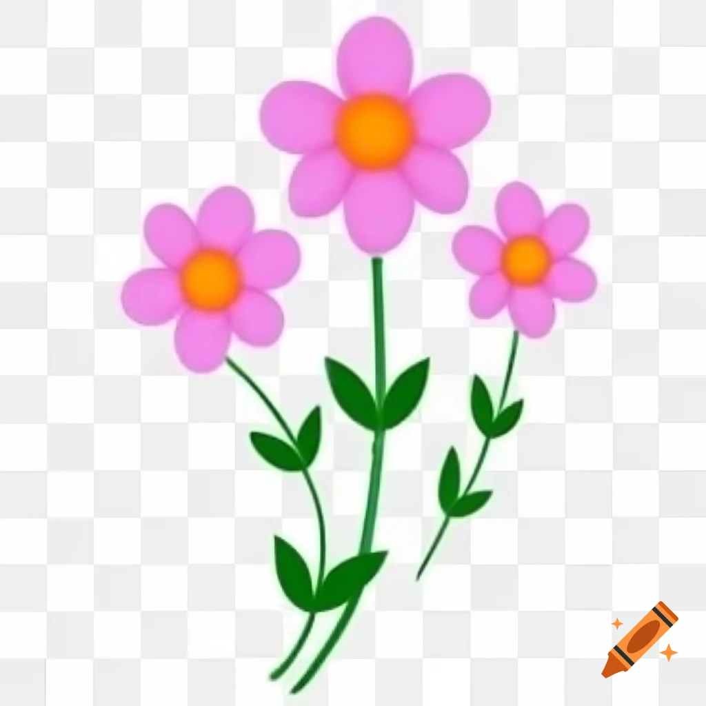 Colorful clipart flowers