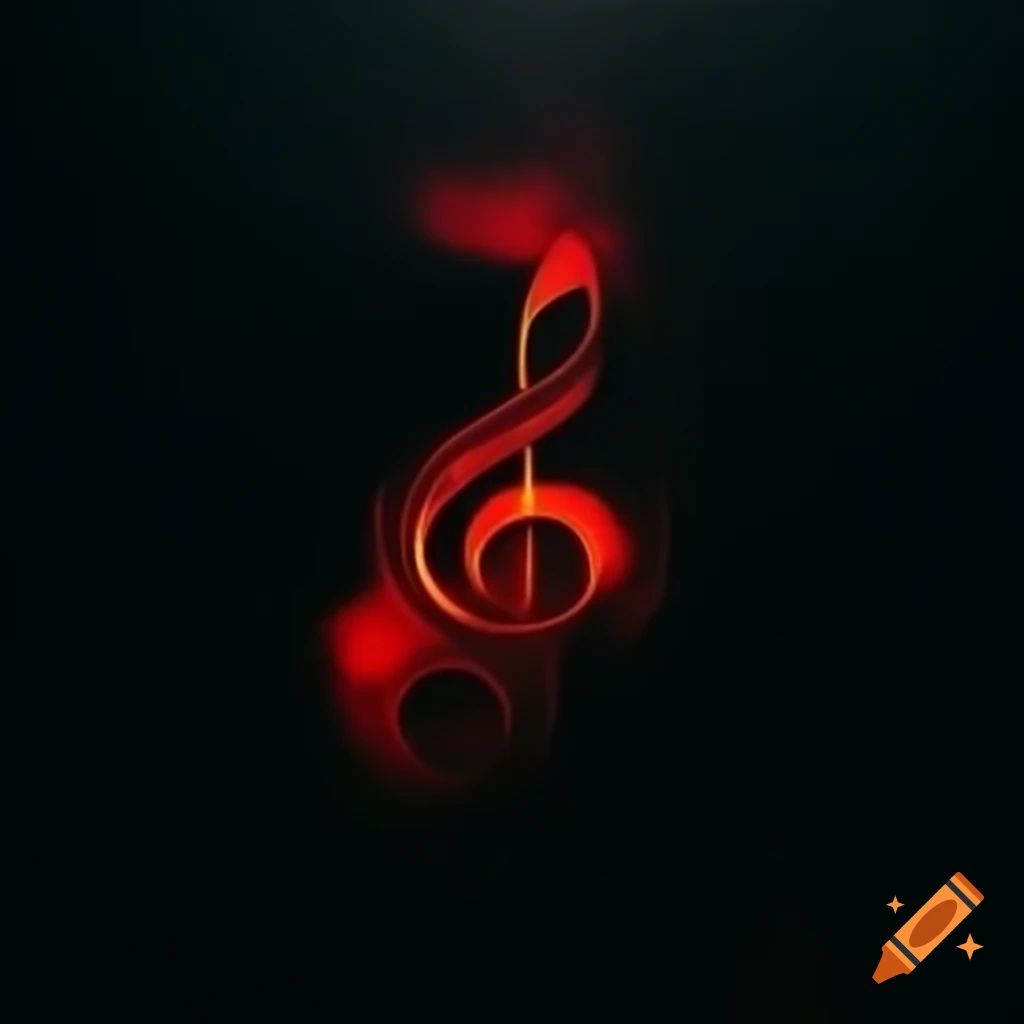 Concept of dark music evoking mystery and intrigue