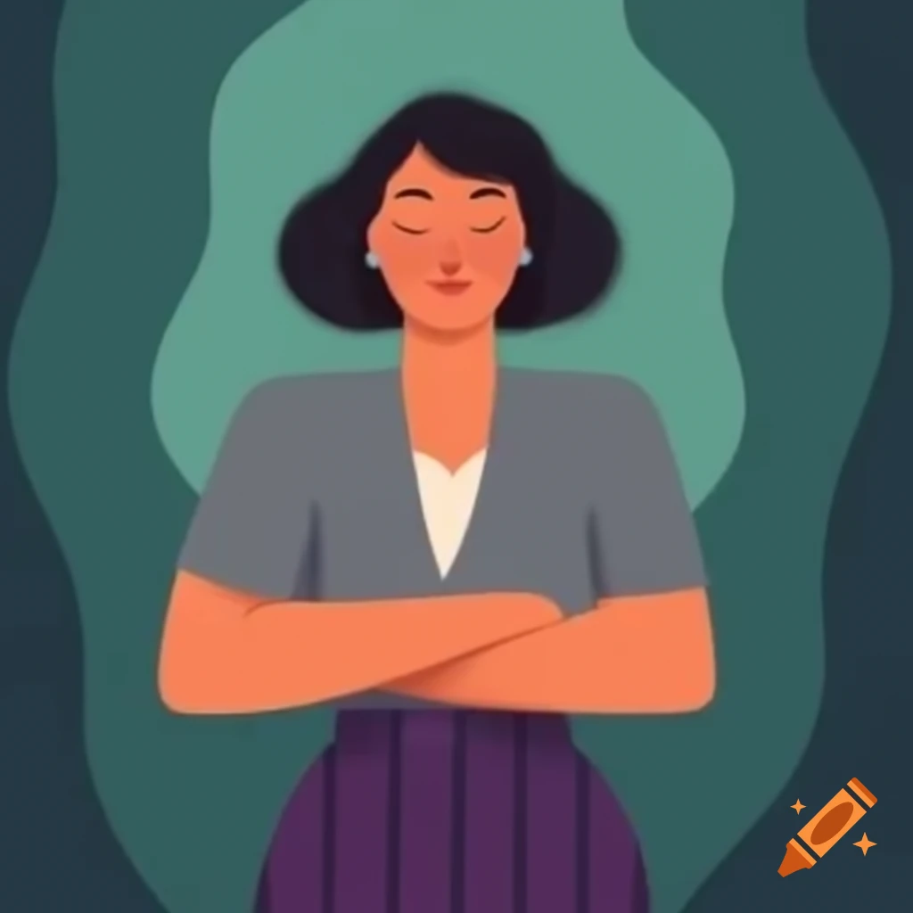 Confident woman representing success
