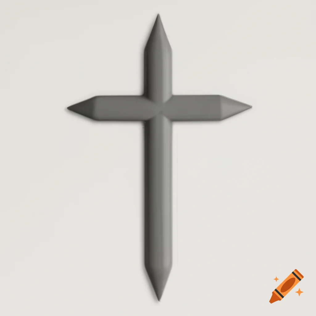 Grey geometric shape with pointy ends
