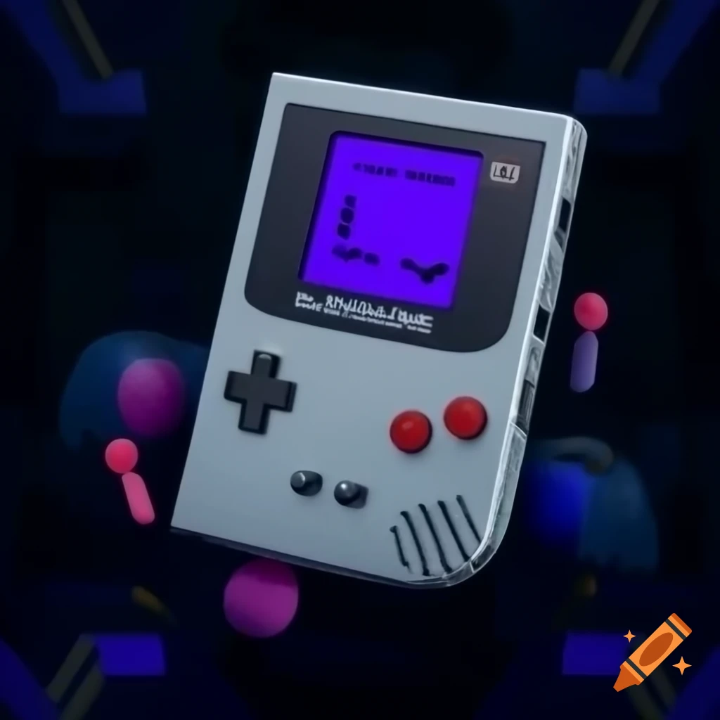 Futuristic design of a Nintendo Gameboy
