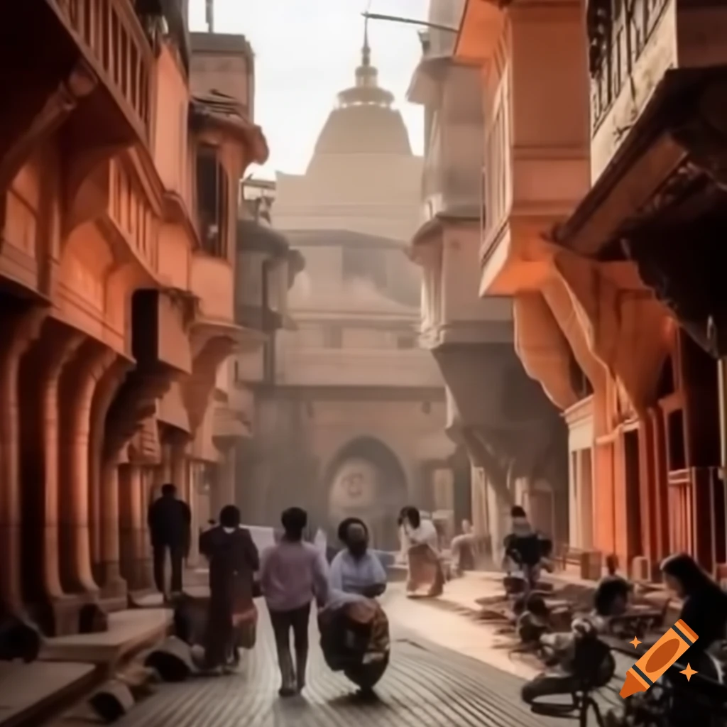 Ayodhya cityscape showcasing historical architecture and landmarks