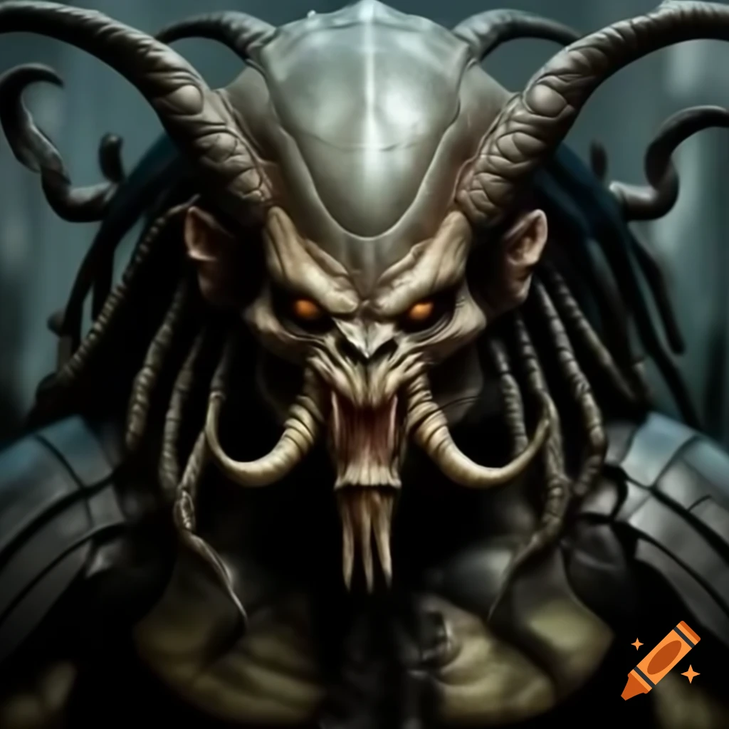 Krampus character as a mythical predator