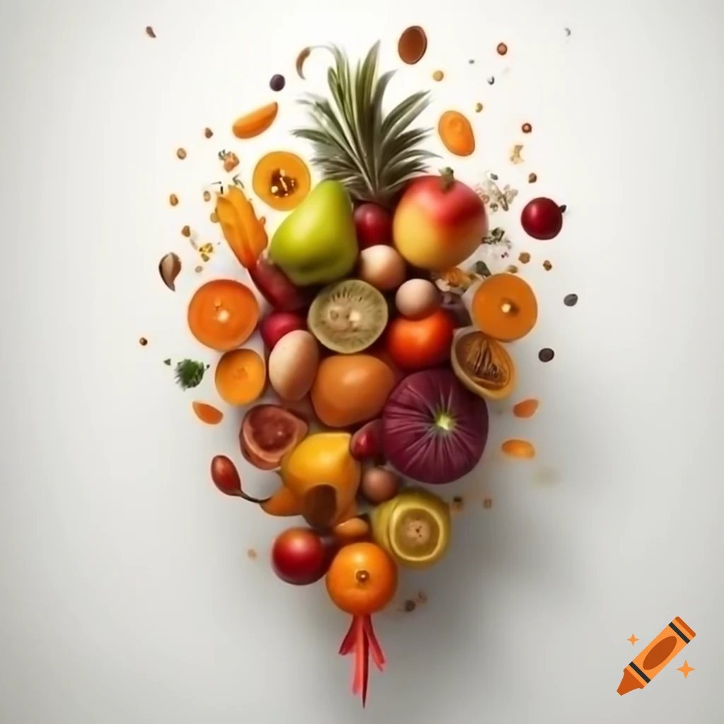 Artsy logo for Bountiful Harvest Day featuring cornucopia and fall fruits