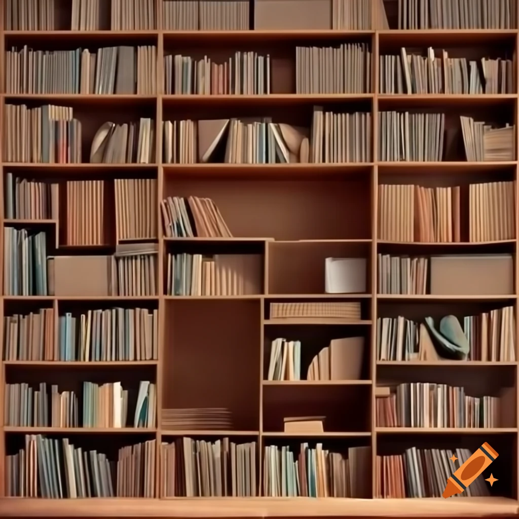 Bookshelf divided into good and bad books for reading choices