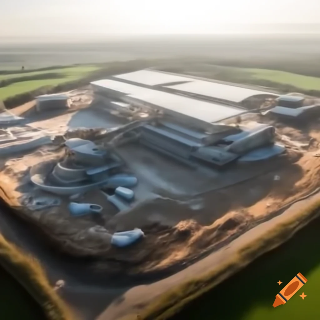 Brownfield construction site in the UK