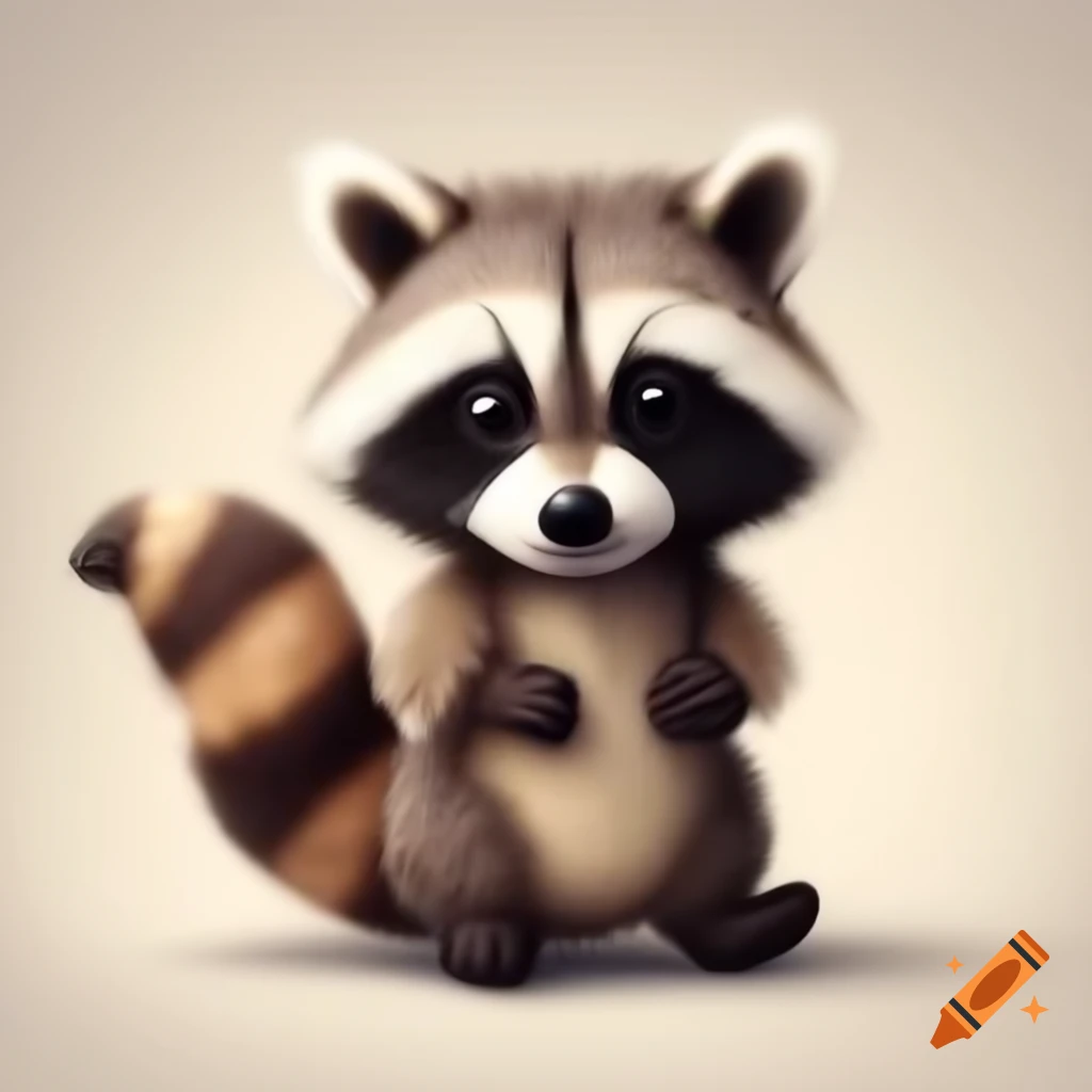 Stuffed raccoon toy