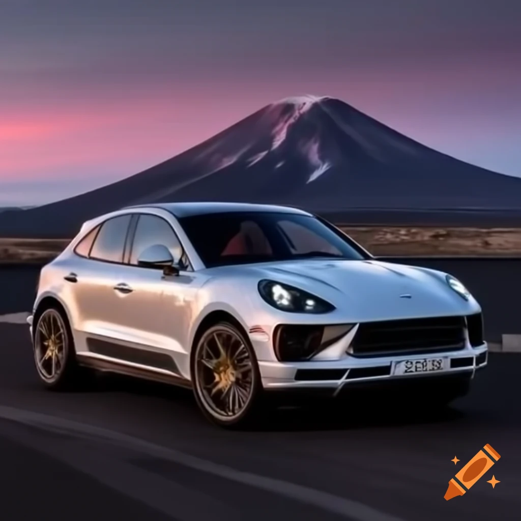 Porsche Macan on Mount Etna