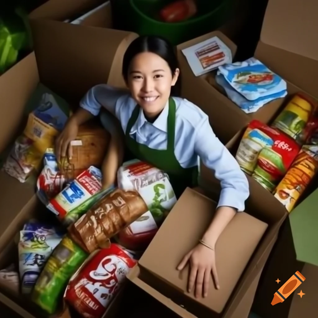 Variety of food displayed abundantly