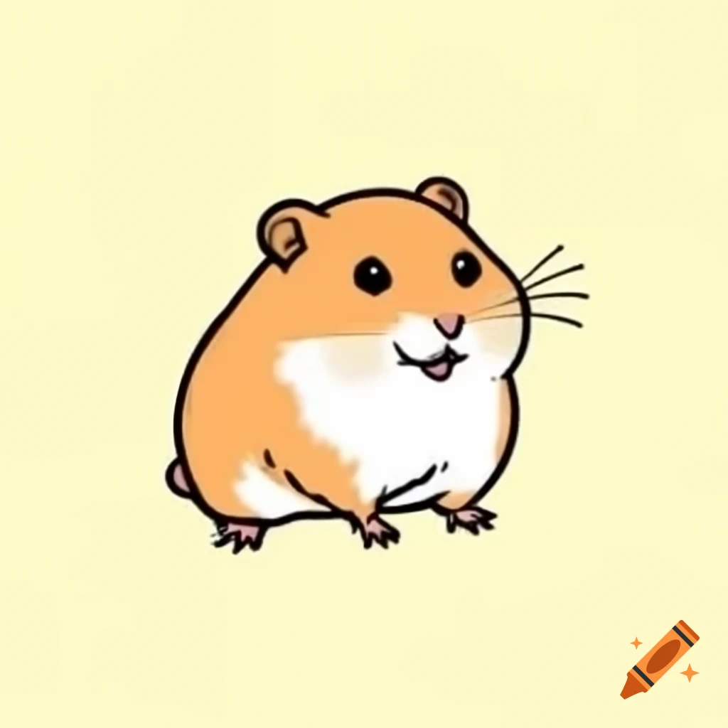 Hamster dancing illustration
