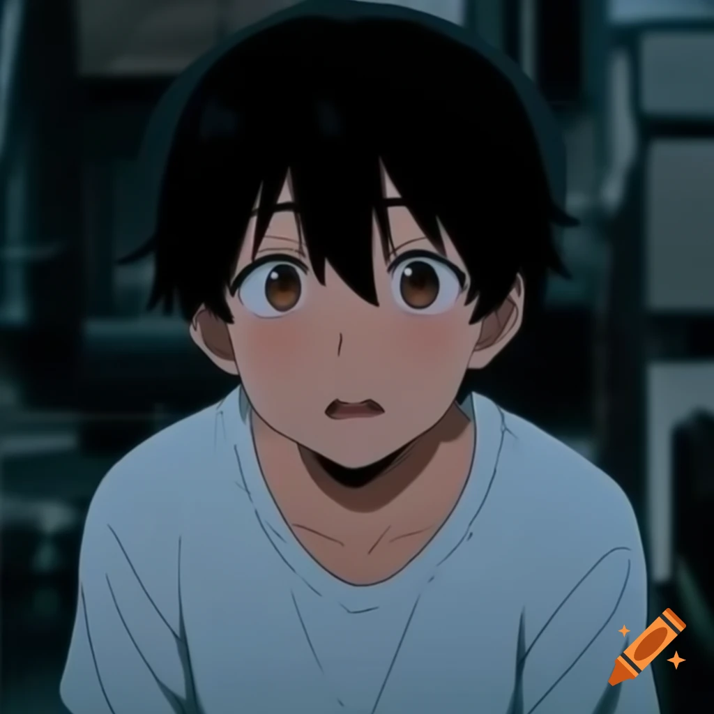 Anime character design of a young man