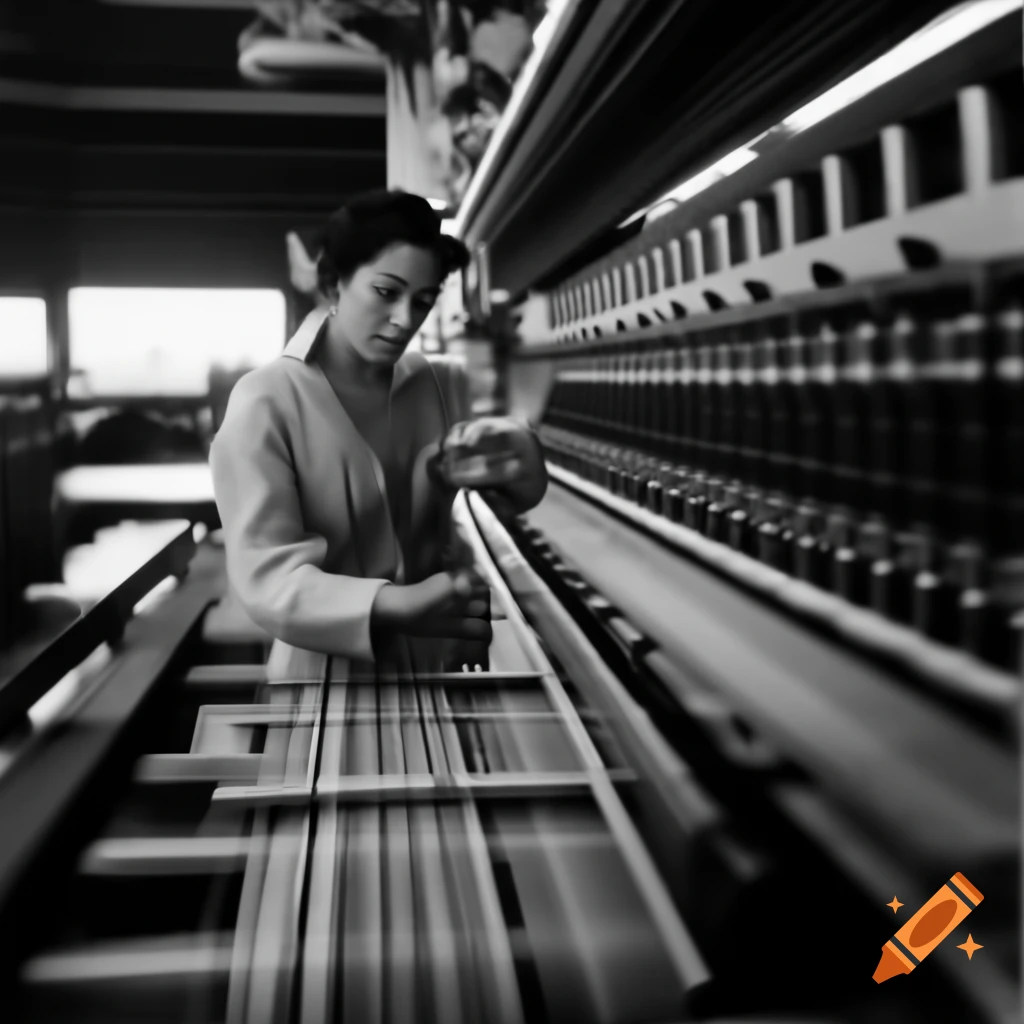 Textile machinery transforming fiber into fashionable designs with elegance