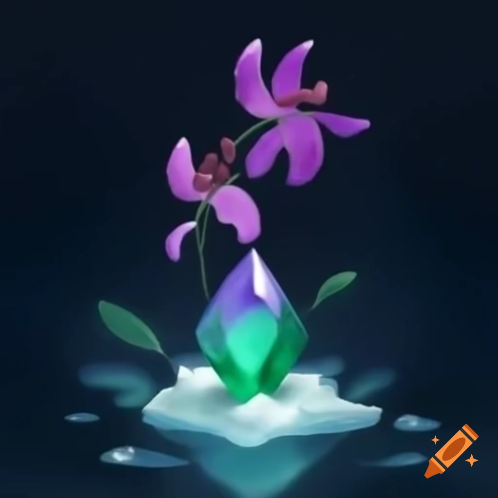 Emerald and amethyst dream across midnight with night-blooming honeysuckle