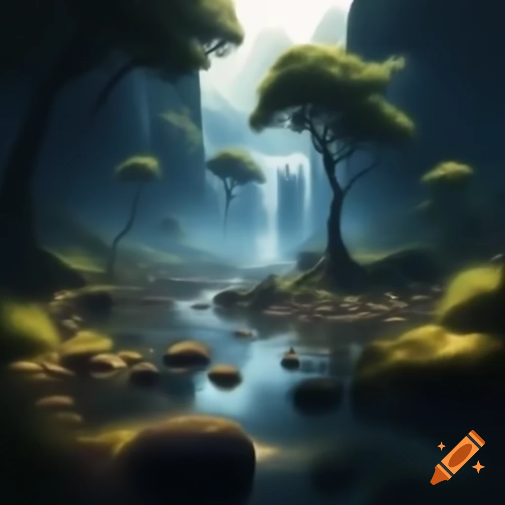 Hyper-realistic depiction of peaceful nature