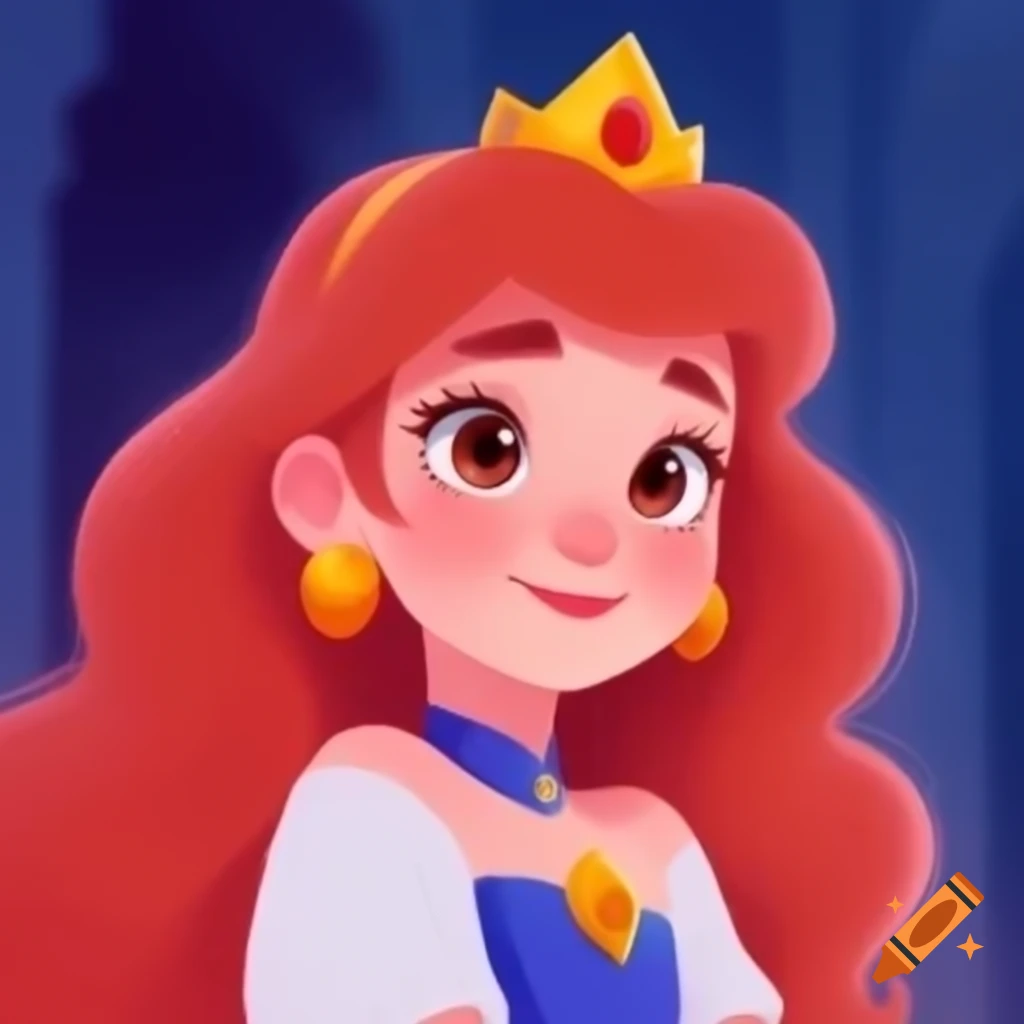 Animated princess character