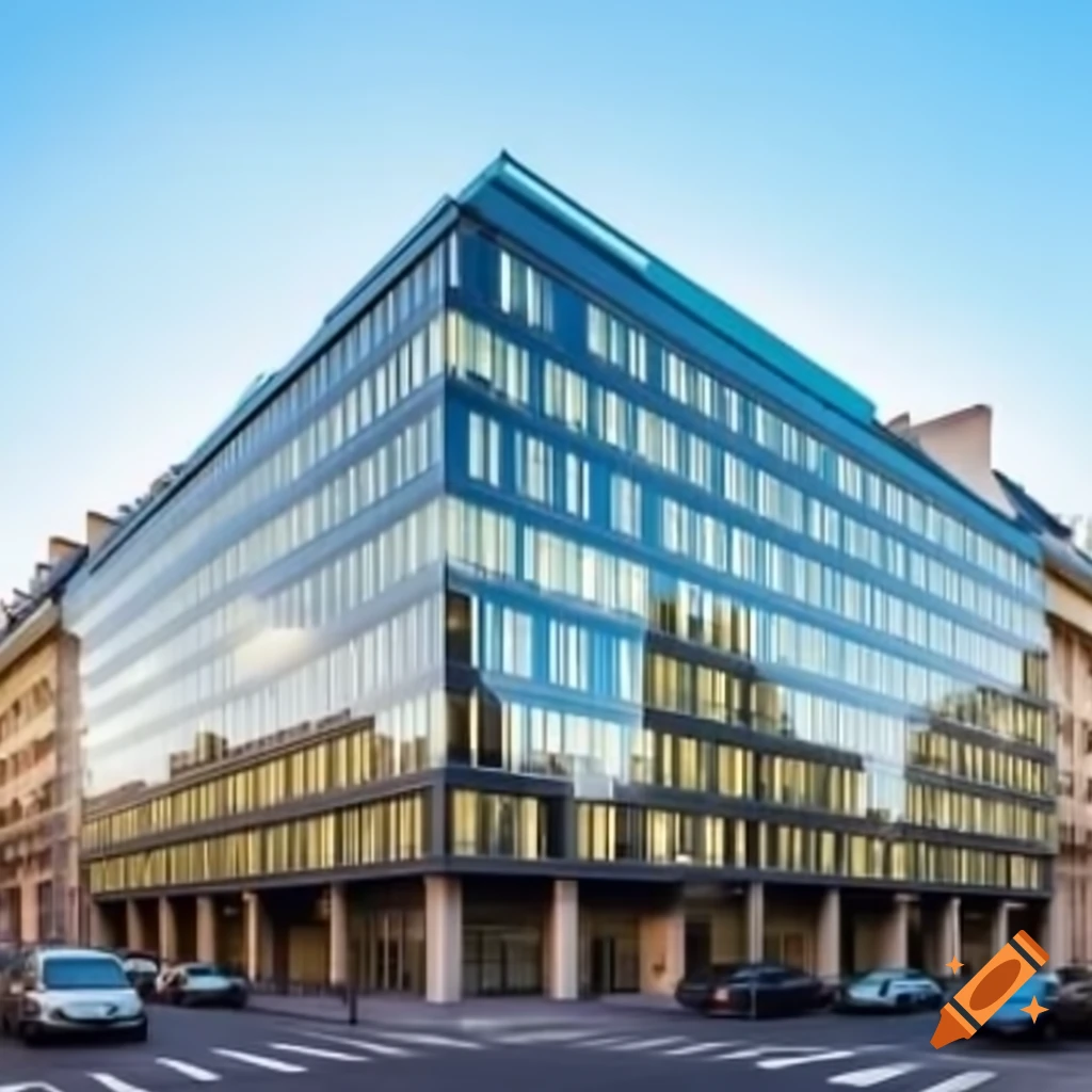Modern office building in Paris