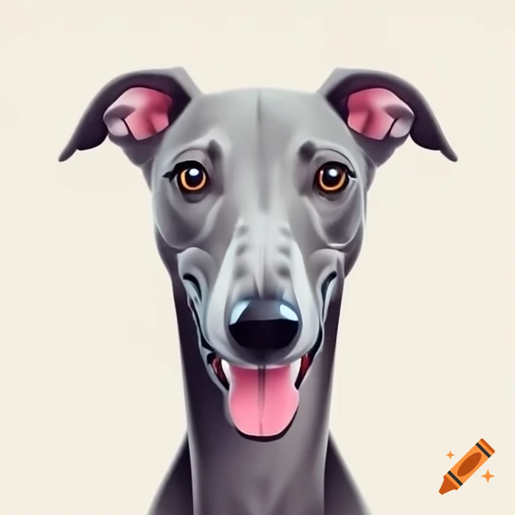 Smiling Italian Greyhound puppy close-up